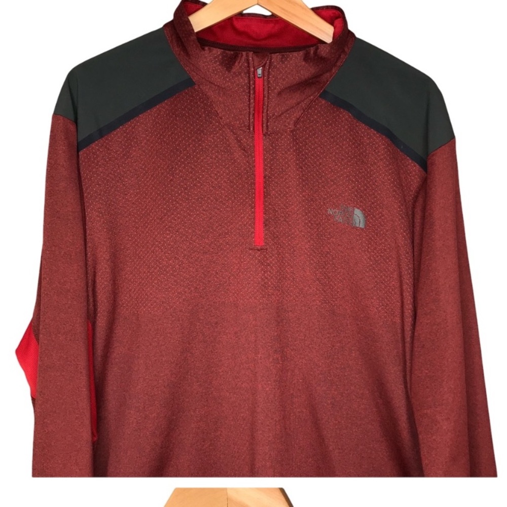 The North Face Base Layer Shirt Top Quarter Zip Long Sleeve XXL Flashdry XD